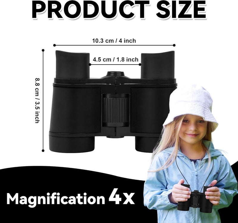DR ANISON Binoculars for Kids Toy Binoculars Set for Age 3-12 Years Old Boys Girls Outside Play, Bird Watching, Camping, Educational Learning, Birthday Presents - Image 5